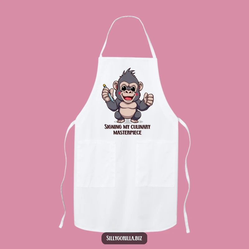 Funny Gorilla Apron: Eager Ape for the Decisive Home Chef