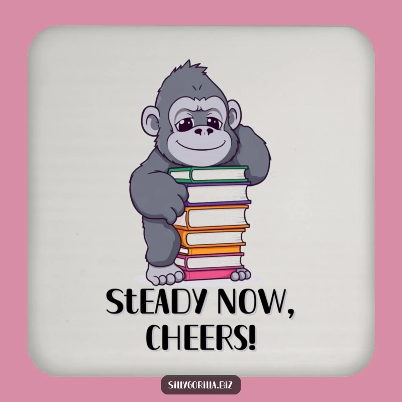 Funny Gorilla Coaster: Protect Surfaces with Primate Balancing Humor