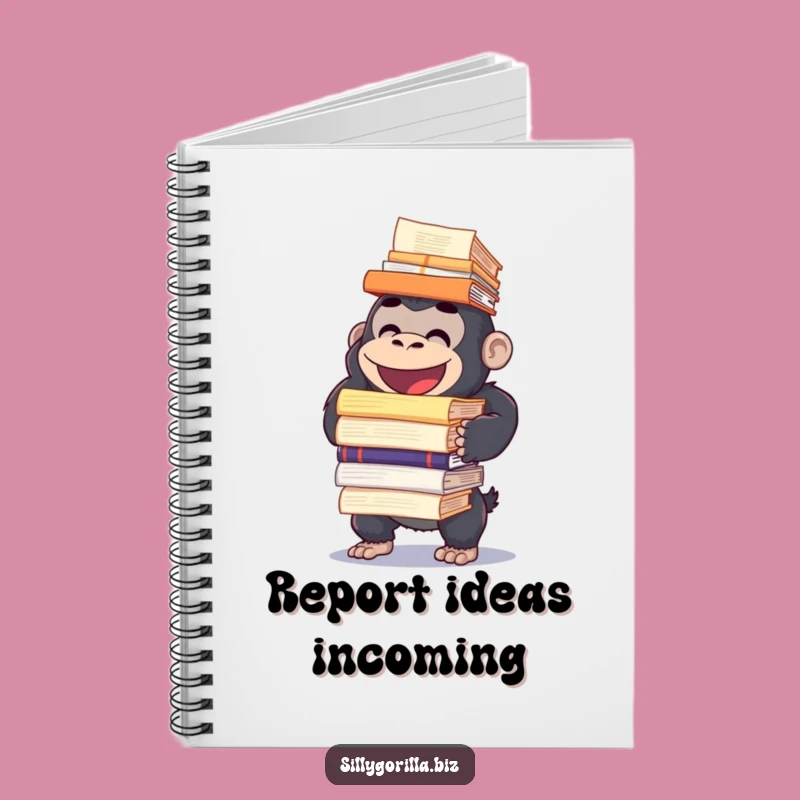 Funny Gorilla Report Log Notebook: Hilarious Journal and Gift