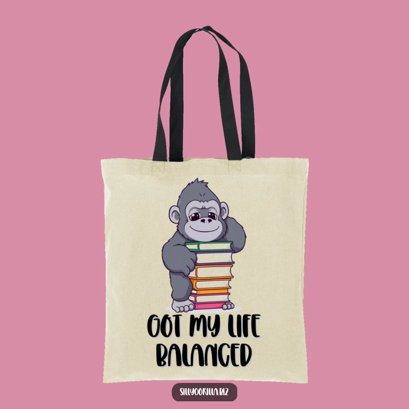 Funny Gorilla Tote Bag: Hilarious Primate Carry-All for Coffee Essentials